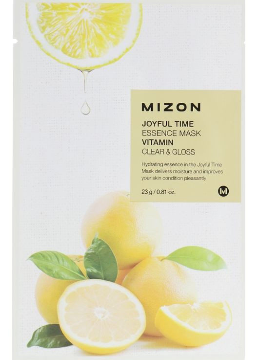 Тканевая маска для лица "Витамин С" Joyful Time Essence Mask 23g (408469-9756) Mizon (368667107)