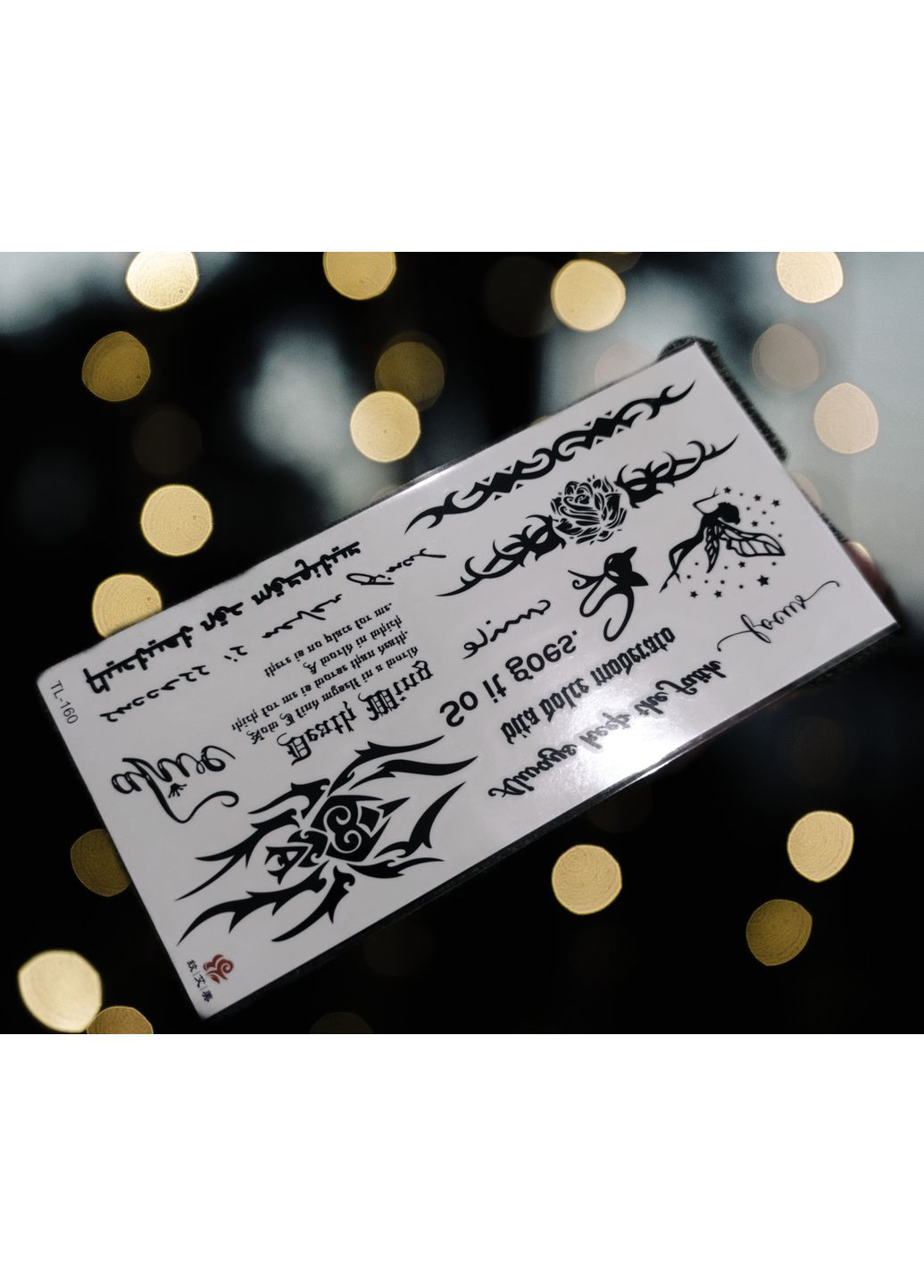 Тимчасове татуювання / Перекладна татуювання Lettering TL160 Tattoo (366891096)