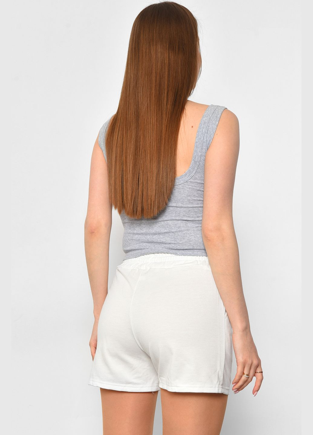 Шорты женские белого цвета Let's Shop (294607512)