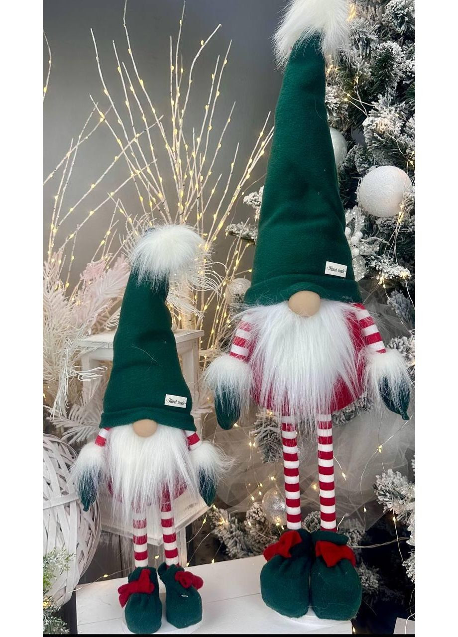 Гном скандинавський SGX 75см зелений. Різдвяний ельф, санта-клаус новорічний, іграшка м'ягка Yalynkar (366964483)
