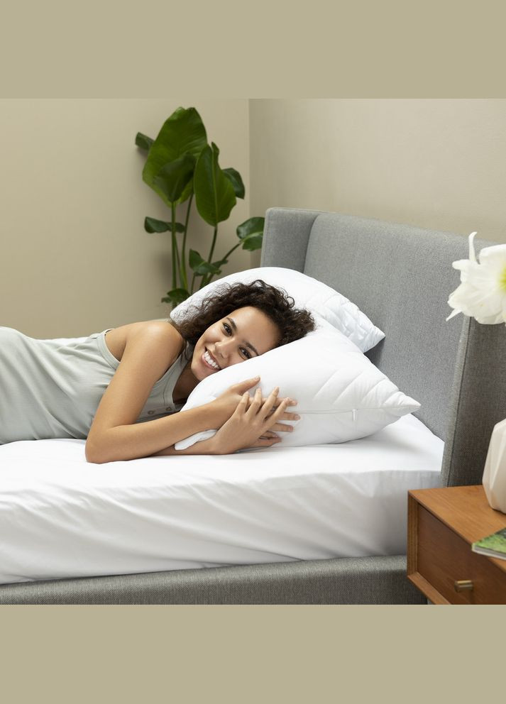 Набор подушек 2 шт с молнией антиаллергенное волокно, дополнительный наполнитель 200 г в подарок IDEIA (342128749)