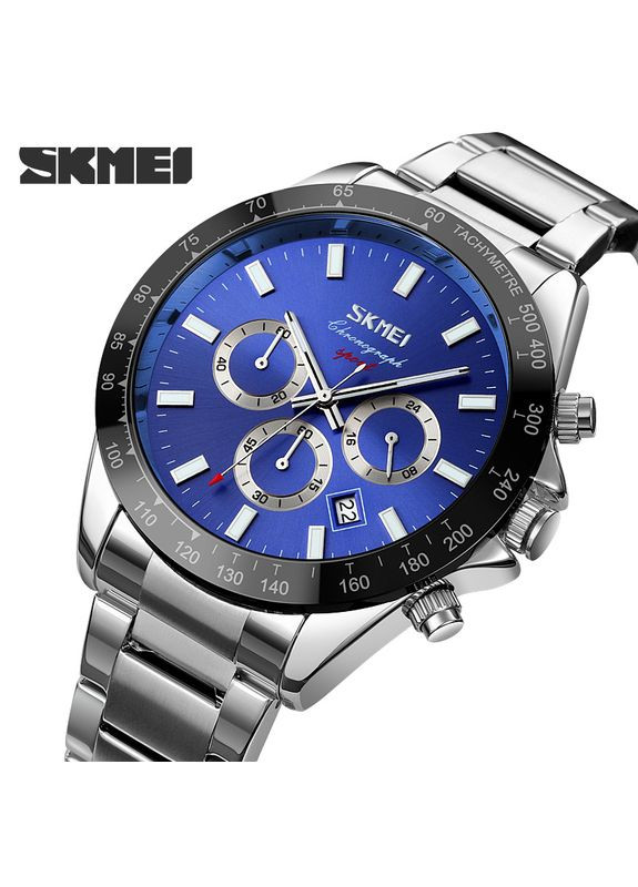 Годинник кварцовий чоловічий чорний з нержавіючої сталі і люмінесцентним підсвічуванням для повсякденного використання ProDobro (367265172)