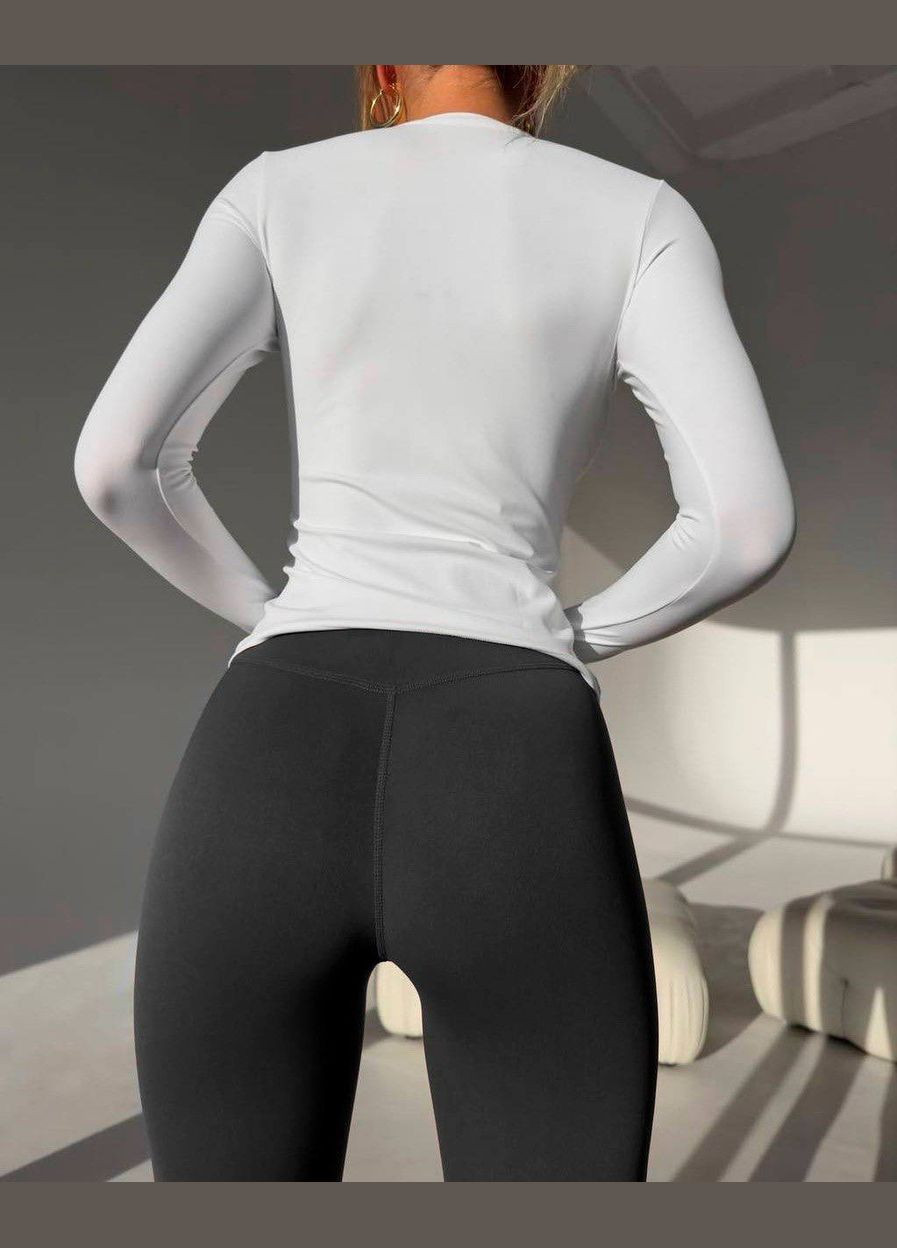 Базовые черные лосины из микродайвинга на флисе – стильный выбор для повседневных образов в холодное время года No Brand 0250 (317470734)