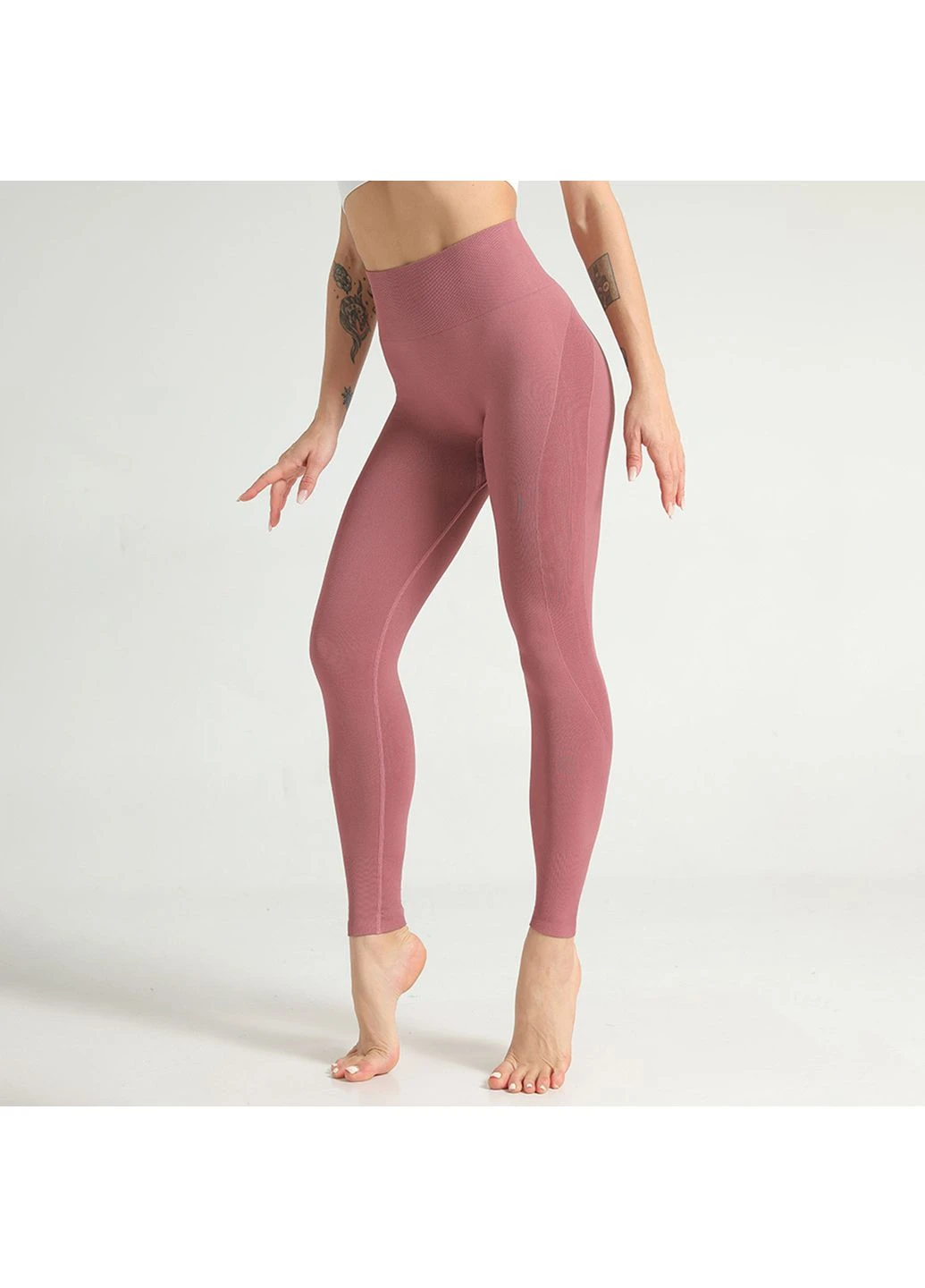Легінси жіночі спортивні 9678 M рожеві Fashion (294067311)