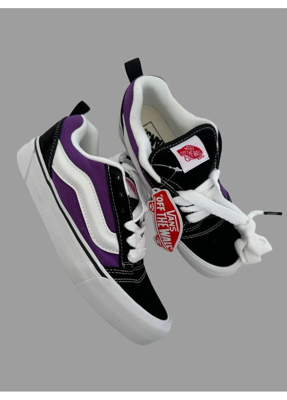 Білі літні кеди vans knu purple black/white ванс кну пурпле No Brand