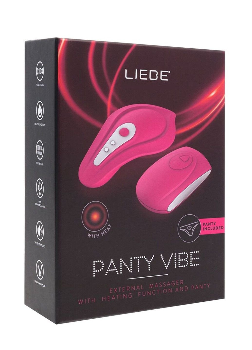 Вибратор Panty Vibe Recargable Cerise с нагревом Liebe (348517547)