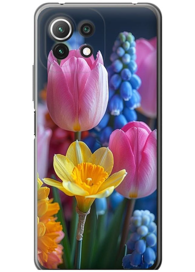 2D пластиковый чехол 'Весенние цветы' для Endorphone xiaomi mi 11 lite (285783459)