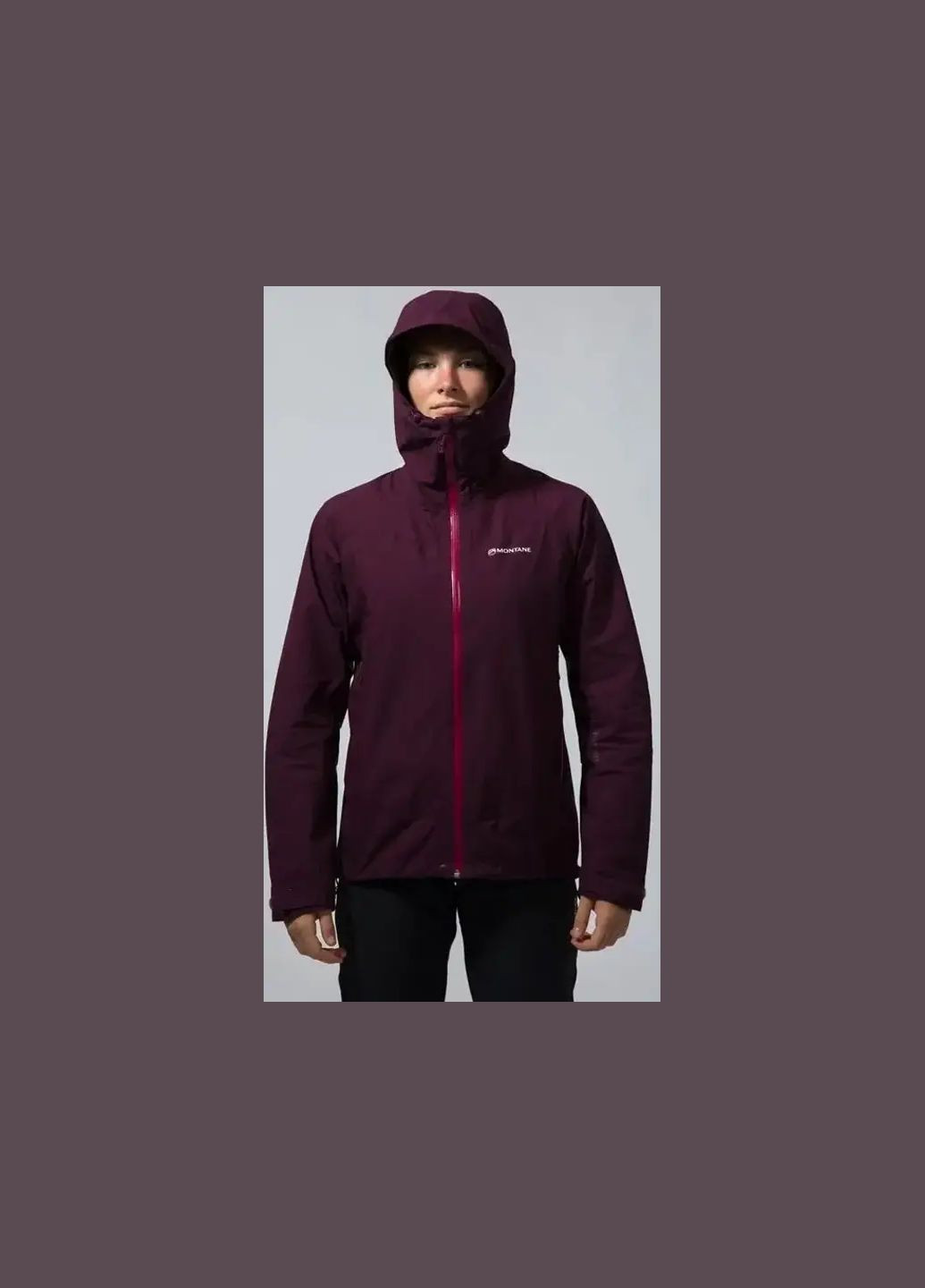 Фиолетовая демисезонная куртка female pac plus jacket saskatoon berry Montane