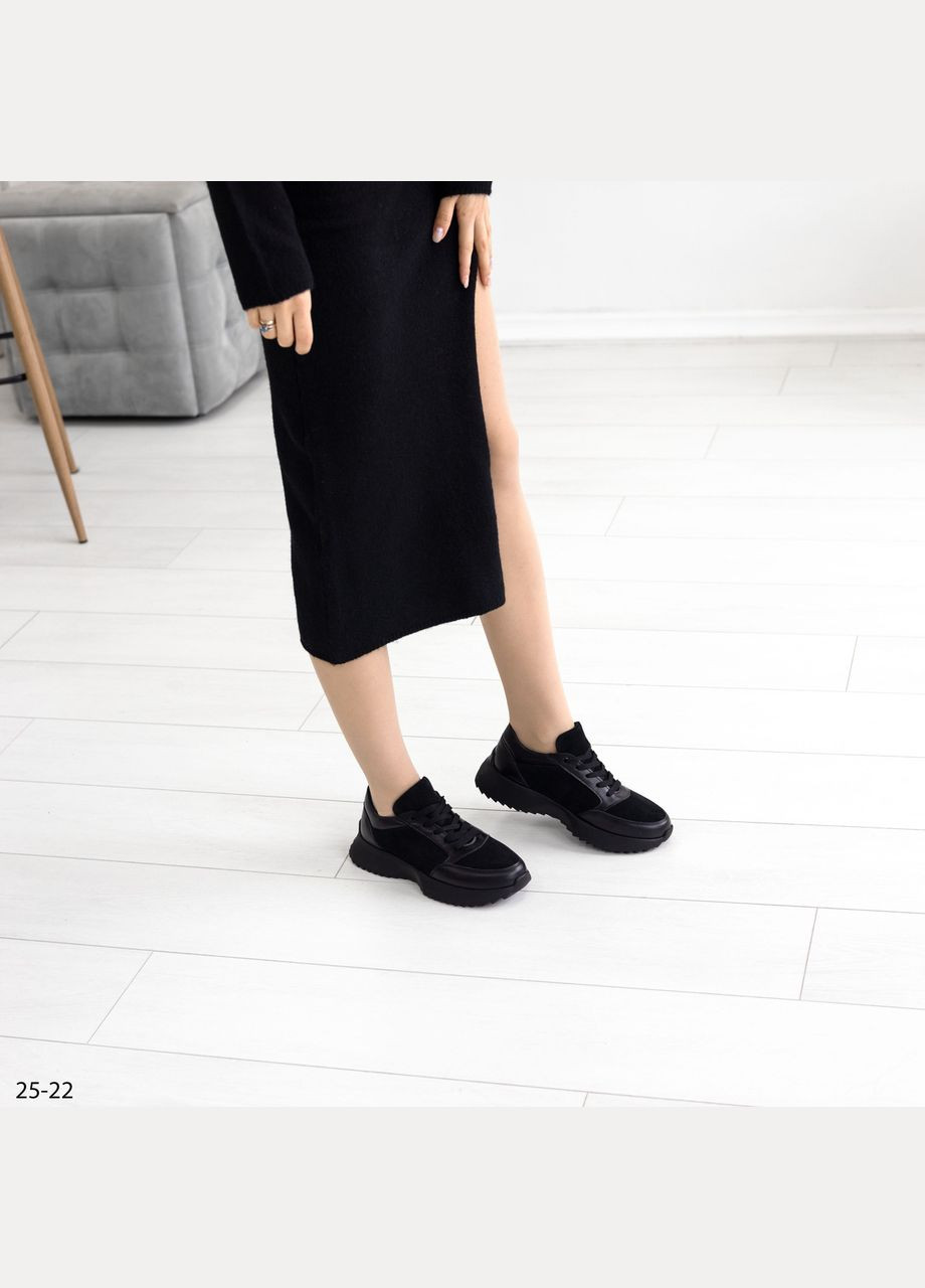 Комбинированные женские замшевшие кроссовки No Brand