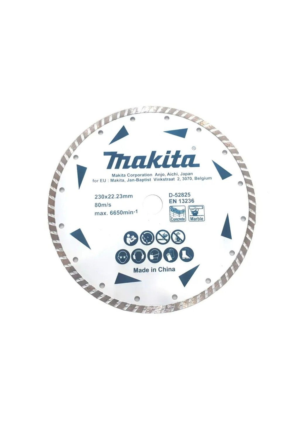 Диск алмазний по бетону та мармуру 230 x 22.23 мм D-52825 Makita (339679055)