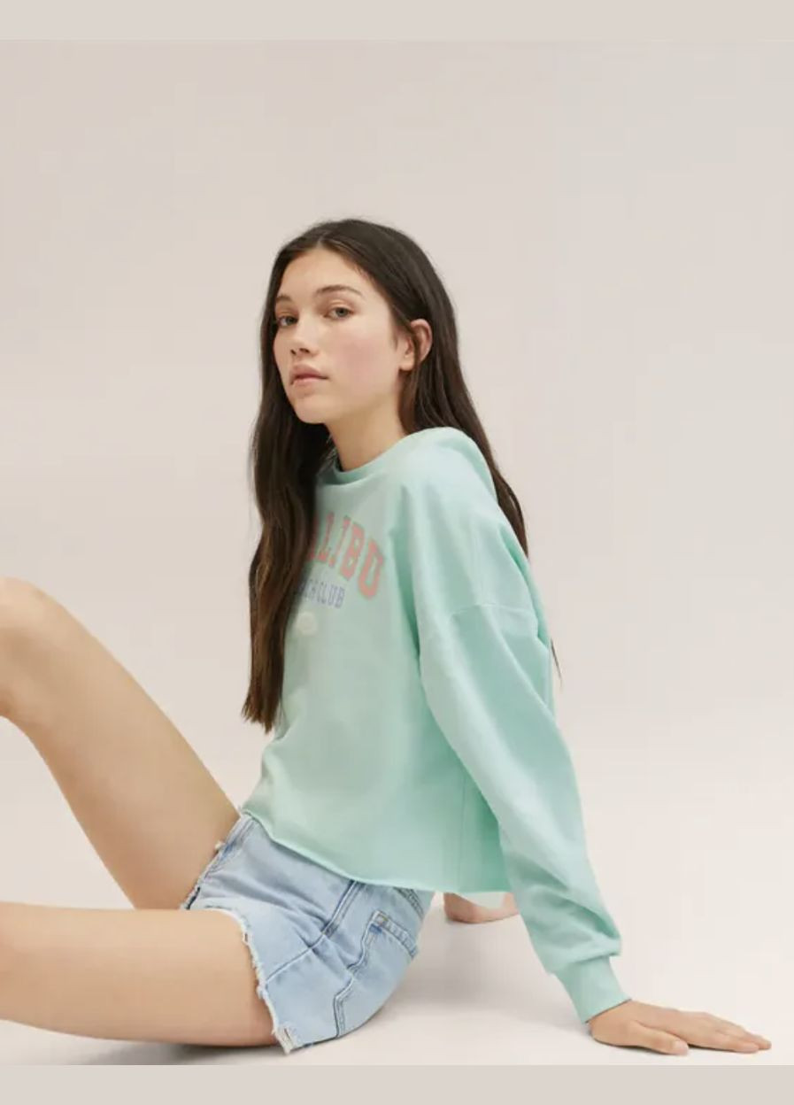 М'ятний стильний світшот Mango (316322290)