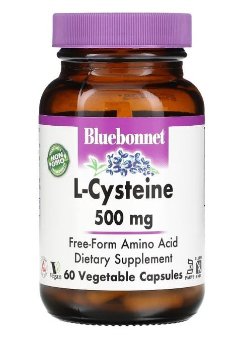 L-Cysteine 500 mg 60 Veg Caps Bluebonnet Nutrition (294058494)