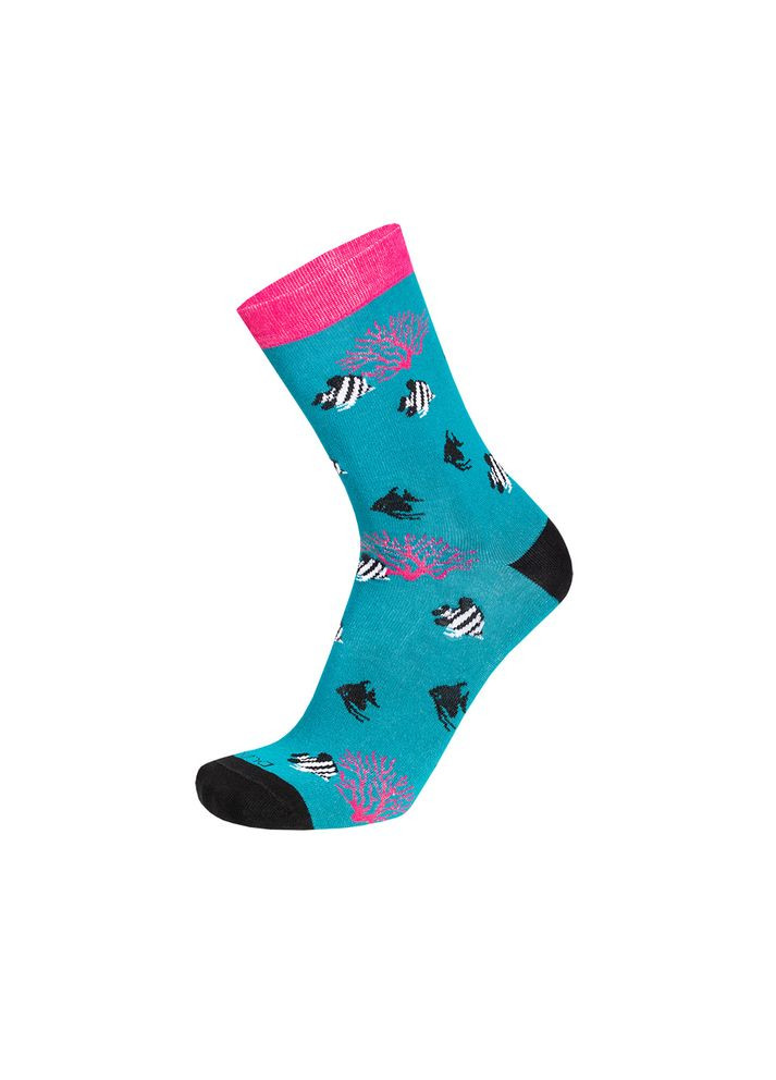 Бірюзові шкарпетки жіночі 5625р.24-26 морська хвиля Duna (348782445)