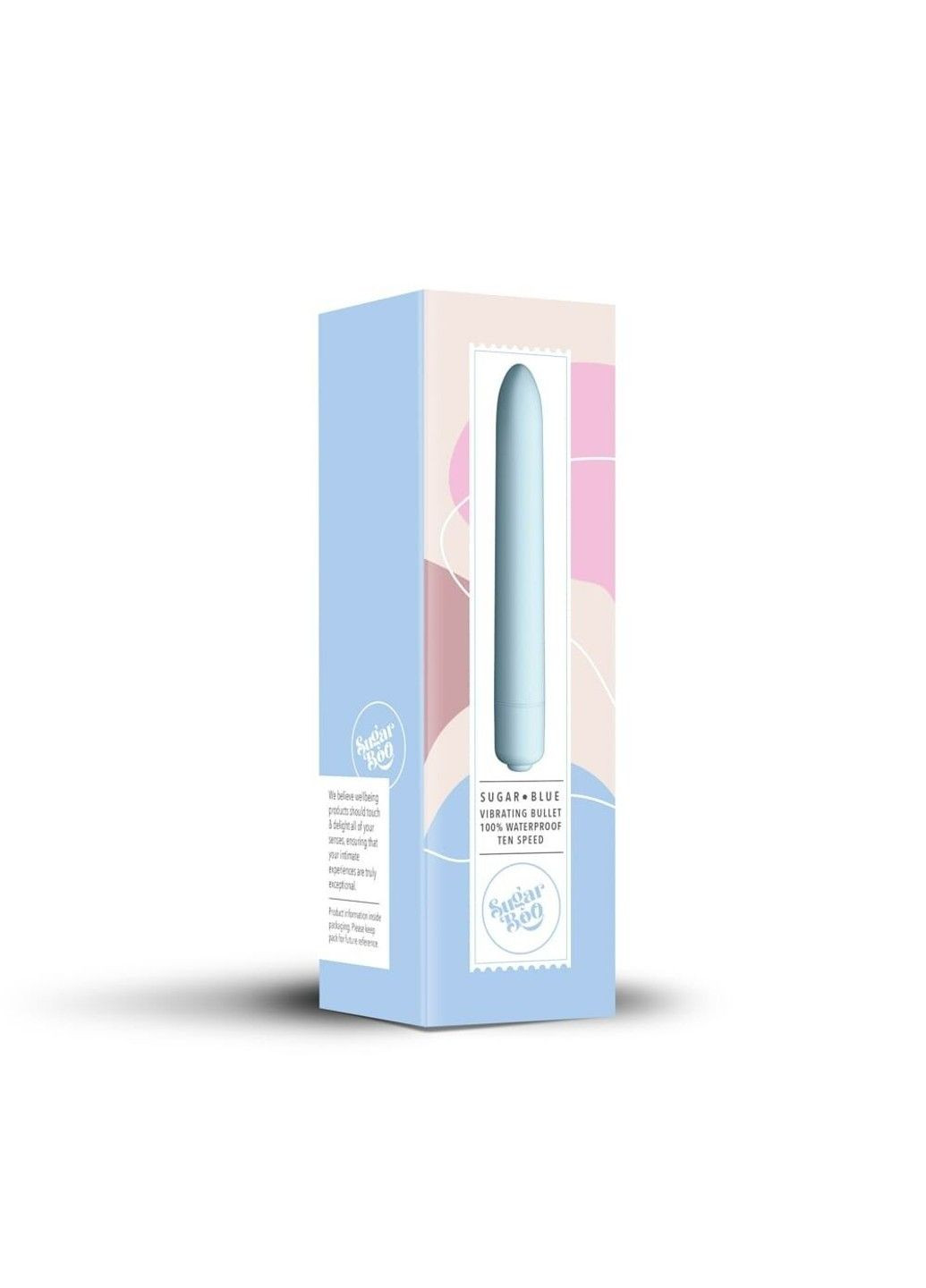 Мини-вибратор Sugar Blue, 10 уровней интенсивности SugarBoo (315497759)