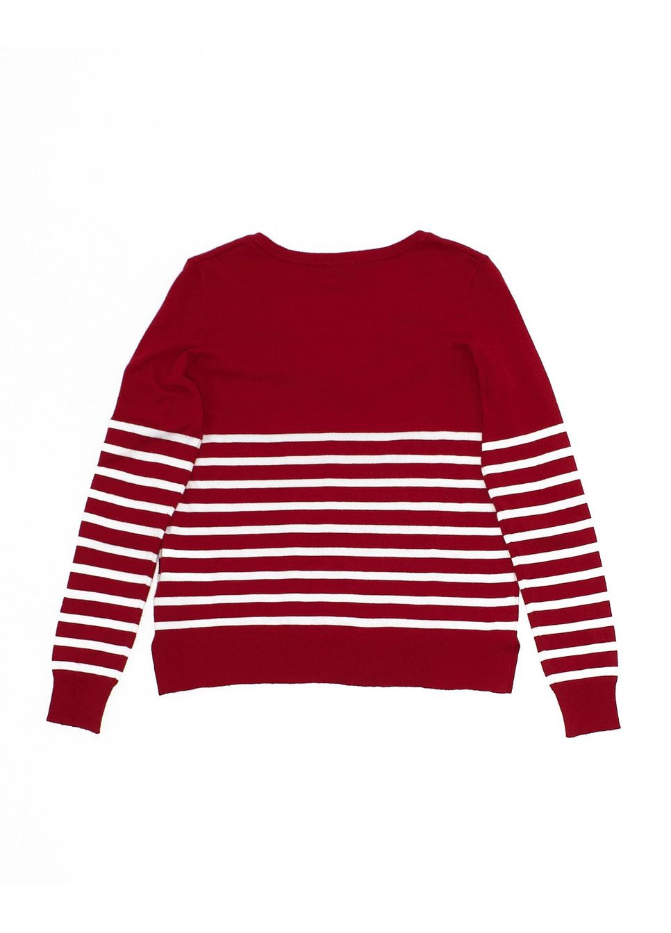 Червоний пуловер демісезон,червоний в смужку,pimkie No Brand