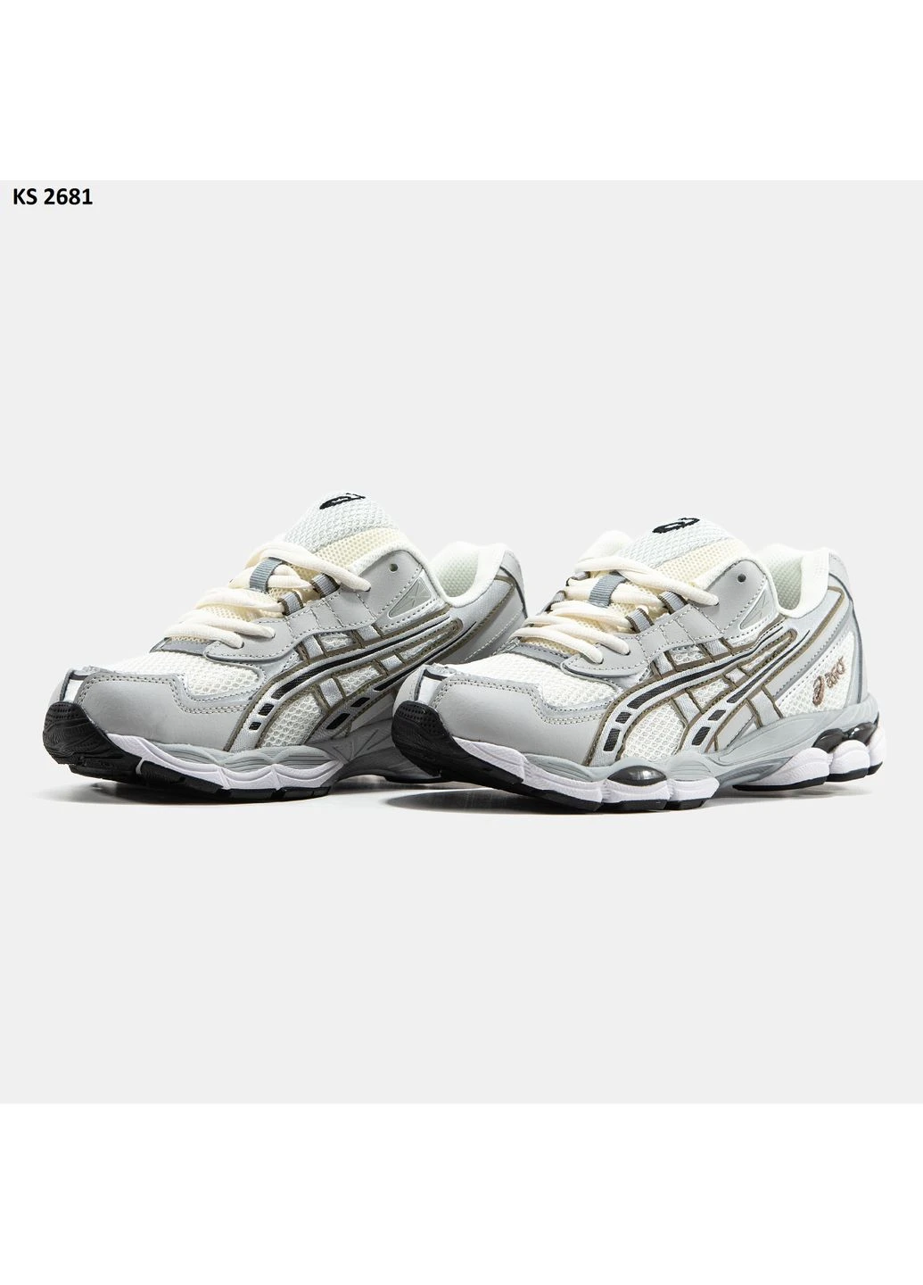 Серые летние кроссовки asics gel-nyc 2055 light grey асикс гель нюк No Brand