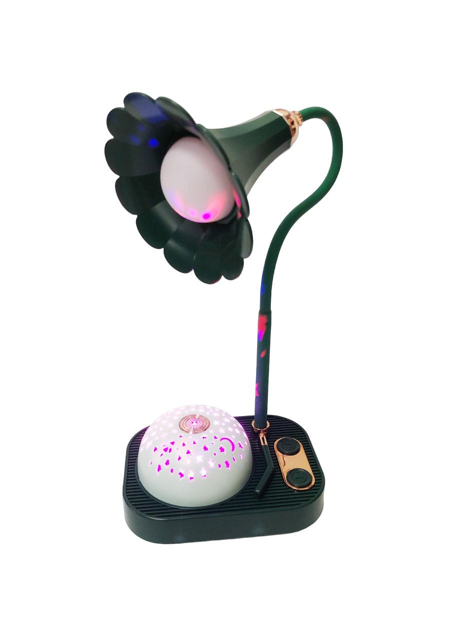 Дитяча настільна лампа-нічник Проекція зоряного неба акумуляторна, зелена No Brand (328603507)