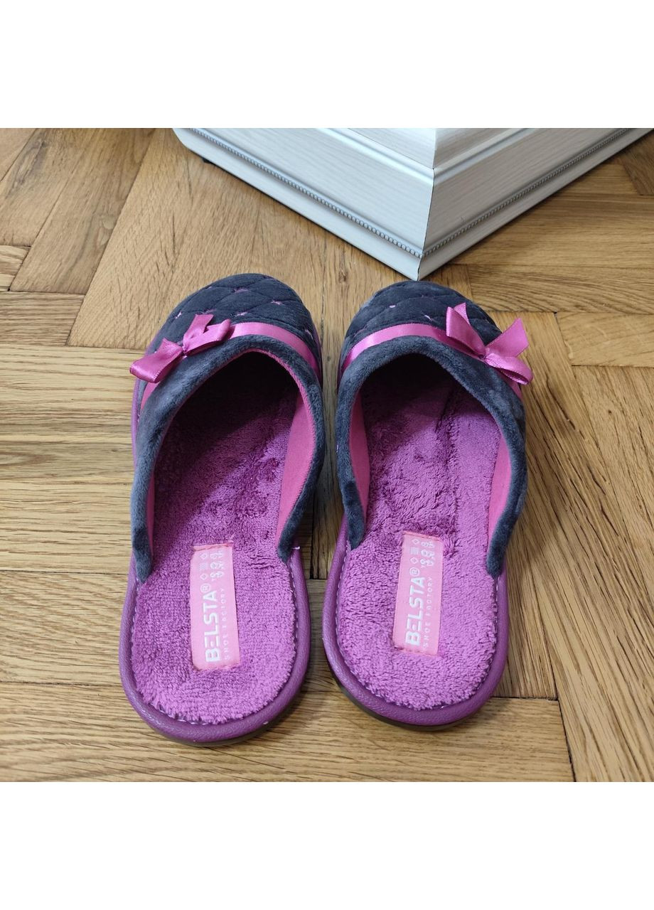 Тапочки жіночі кімнатні із закритим носком зі стрічкою Белста (358204355)