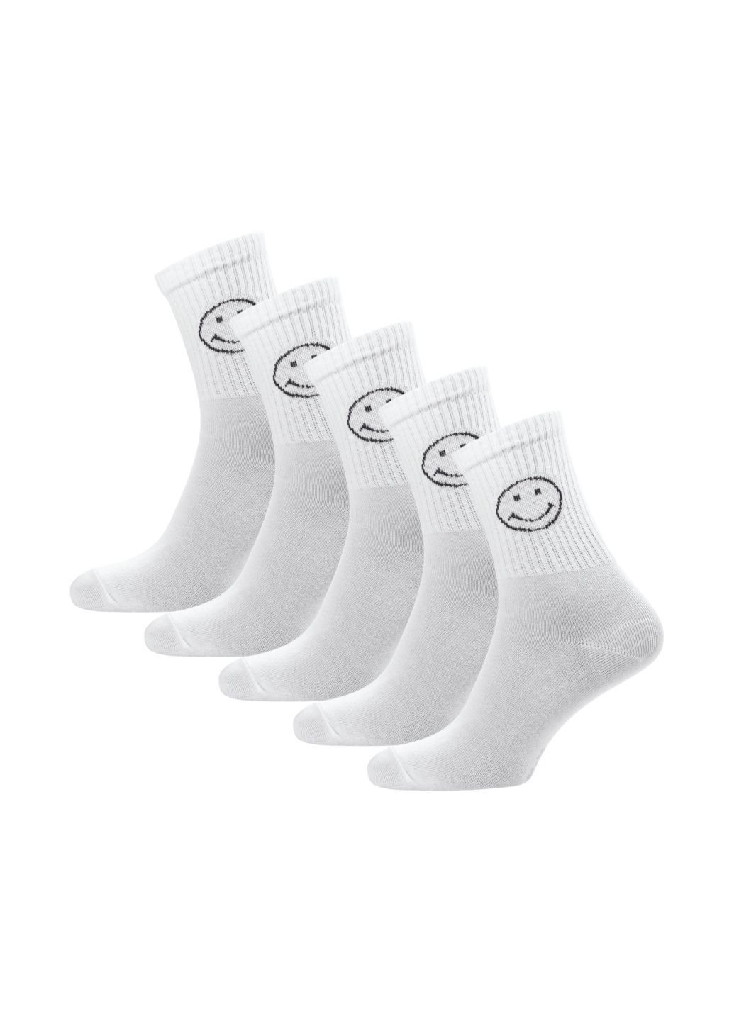 Белые набор (5 шт) женских носков Siela (302517314)