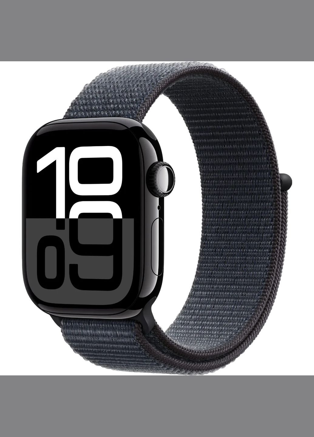 Watch Series 10 GPS 42mm Jet Black Aluminum Case with Ink Sport Loop MWWG3 Apple (330032896)