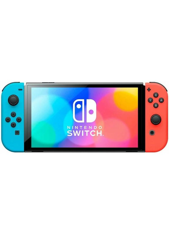 Портативная игровая приставка with Neon Blue and Neon Red JoyCon (045496453442) Nintendo Switch OLED (314980617)