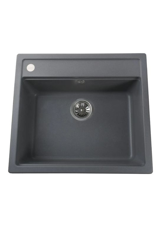 Гранітна мийка Volta сірий металік 570*510 Globus Lux 065186 (317540558)