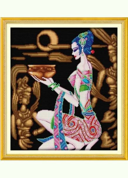 Набір для вишивання за нанесеною на канву схемою "Beautiful shot (5) ". AIDA 14CT printed, 44*50 см Joy Sunday (313613237)