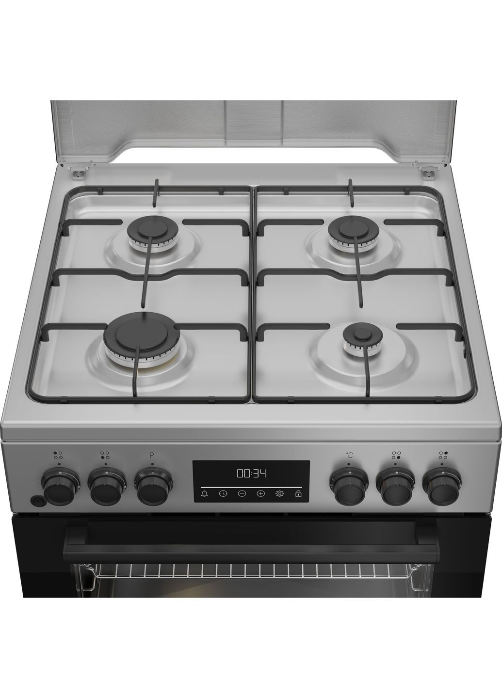 Плита FBM62320SDS комбінована, 72л, 60x60см, дисплей, конвекція, сірий BEKO (361965487)
