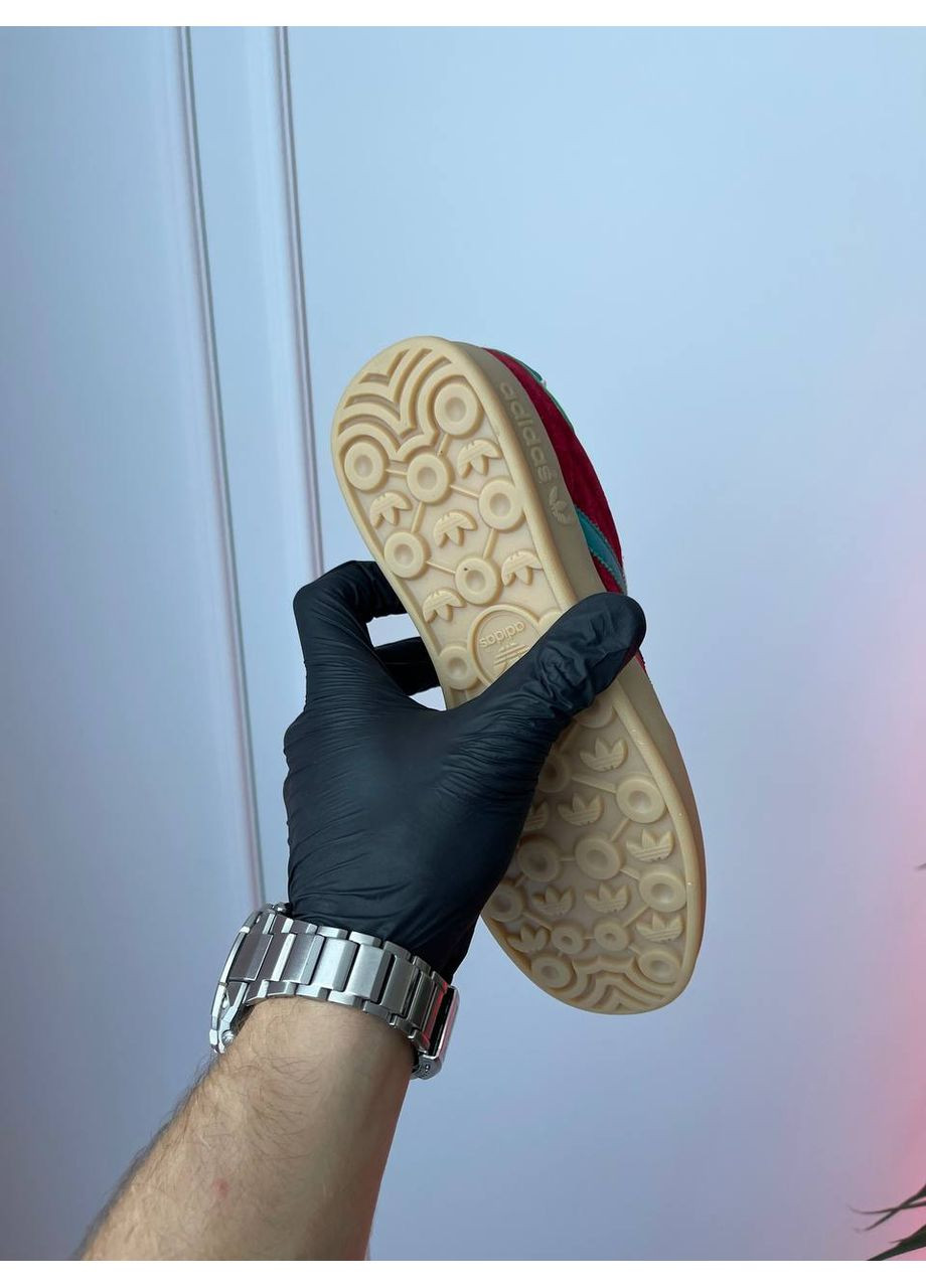 Червоні Осінні кросівки чоловічі і жіночі adidas gazelle red | адідас газель червоні No Brand