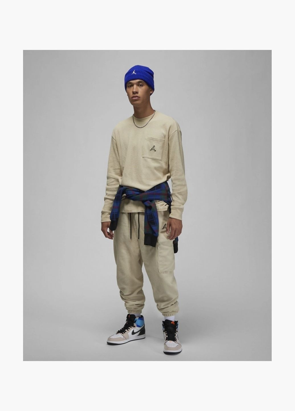 Лонгслив мужской Essentials Beige DV1585-206 Air Jordan (332609985)