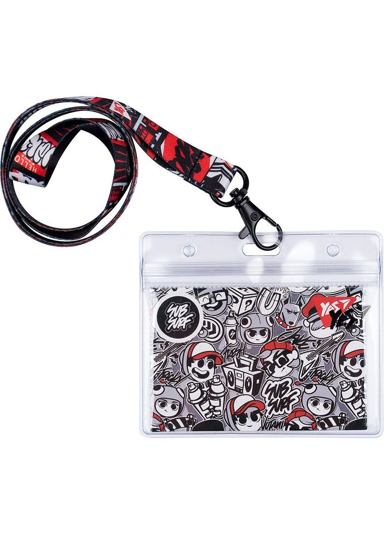 Бейдж SubSurf Black & White на ленте, горизонтальный () Yes 940236 (337471542)