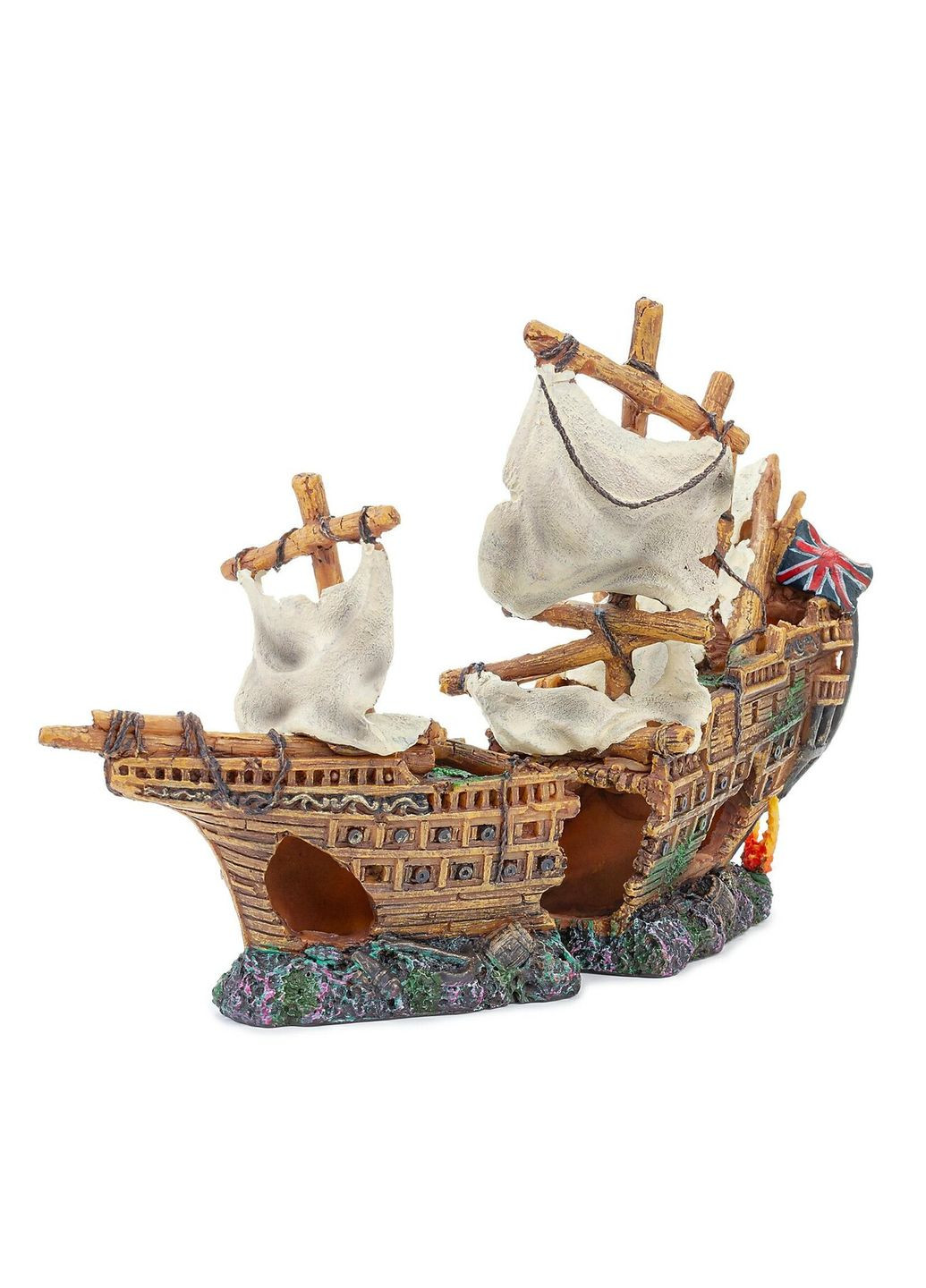 Аквариумный декор - корабль, 25см Happet (360245445)