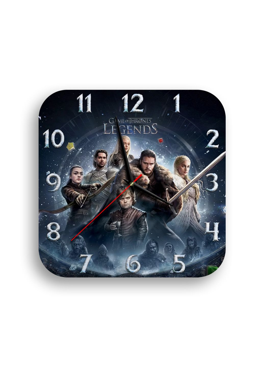 Годинник настінний GOT 1 квадратний No Brand (328089276)