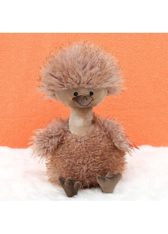 Игрушка мягконабивная Aurora страус-кудрявый 4256 40 см Розовый No Brand (354097422)