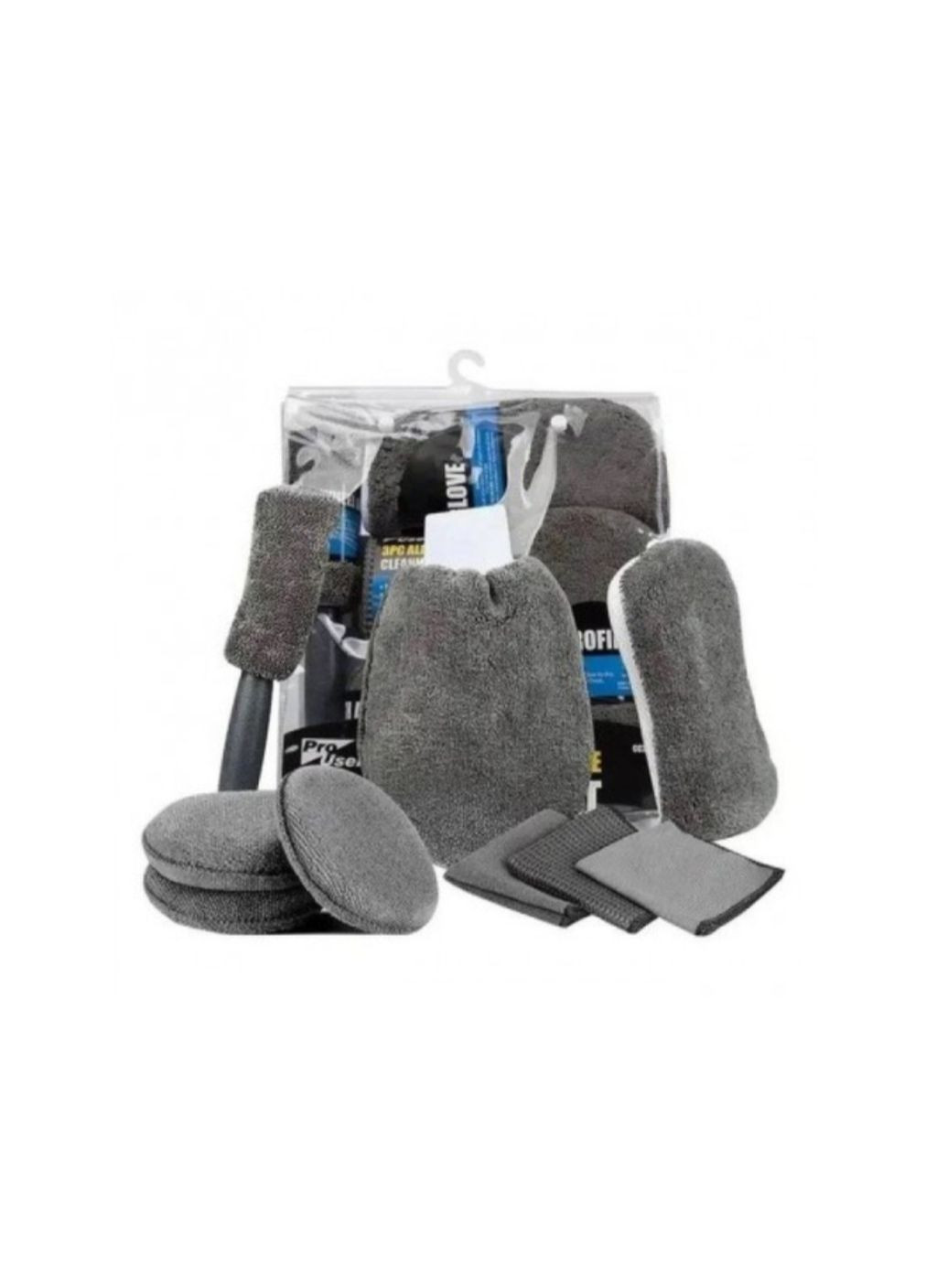 Набор полотенец UFT из микрофибры 9 в 1 для мытья автомобиля No Brand (366197316)