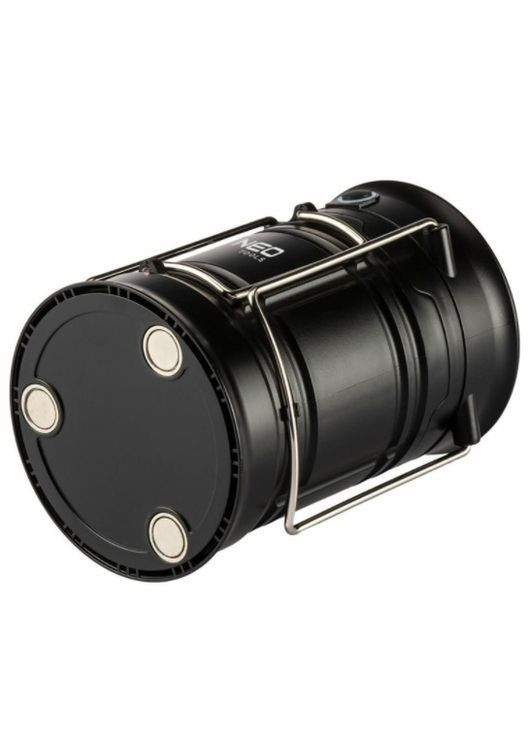 Ліхтар кемпінговий на батарейках, ААх3, 200лм, 3Вт, 3 функції освітлення, 3 магніти в підставці, червоне сигнальне світло Neo Tools (315502470)