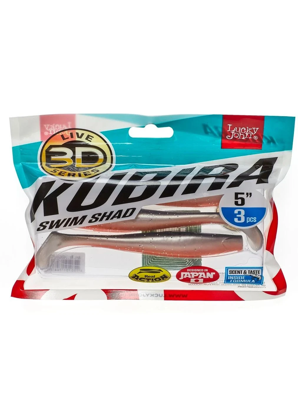 Віброхвіст KUBIRA SWIM SHAD 5,0in PG18 м'яка приманка 3 шт (набір 3 шт) No Brand (402455901)