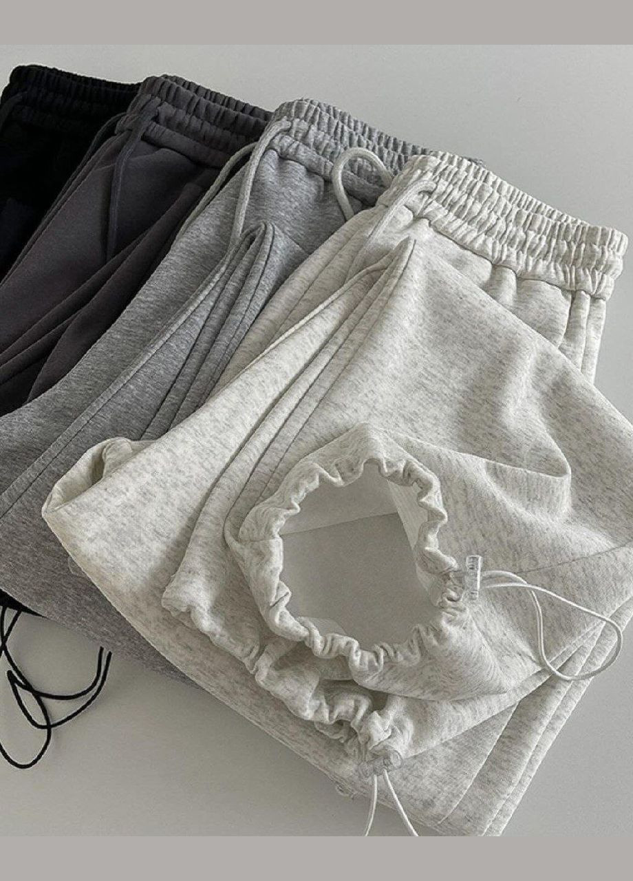 Женские базовые прямые штаны с утяжками No Brand Р1347-644/2 (339102971)