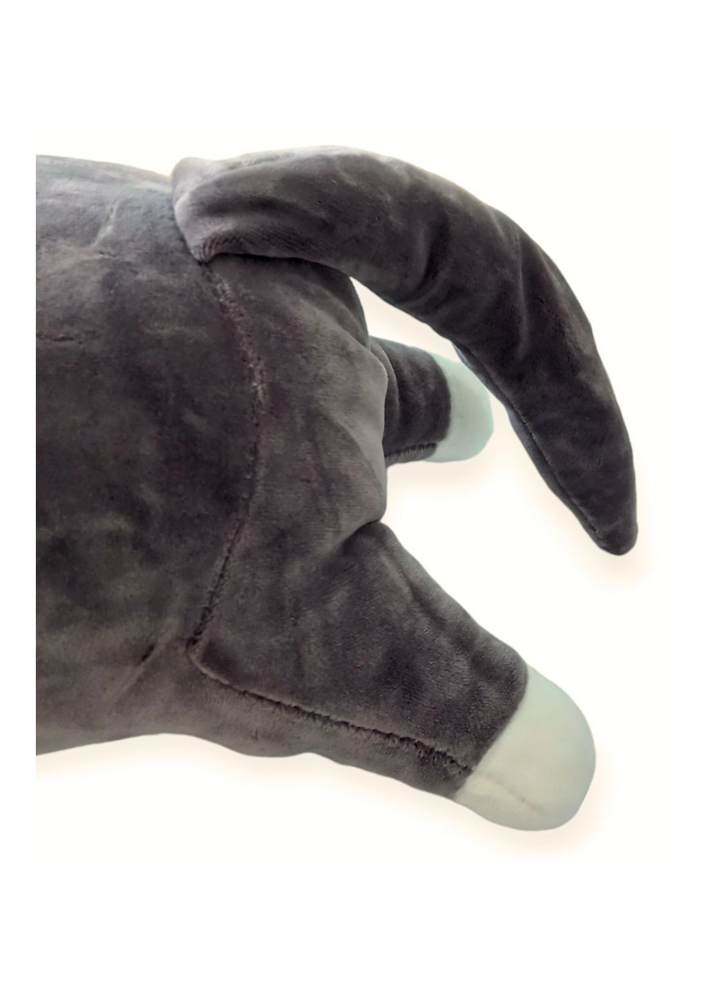 Кіт батон 70 см з об'ємною мордочкою 3Д 3D м'яка іграшка антистрес подушка плюшевий котик обіймашка графіт No Brand (289370339)