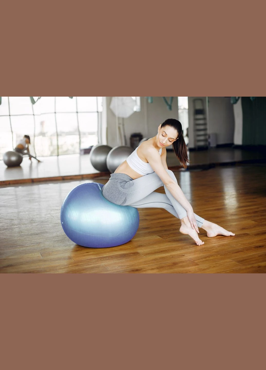 Мяч для фитнеса (фитбол) 4001 Ø75 cm Gymball Sky Blue + насос PowerPlay (345714921)
