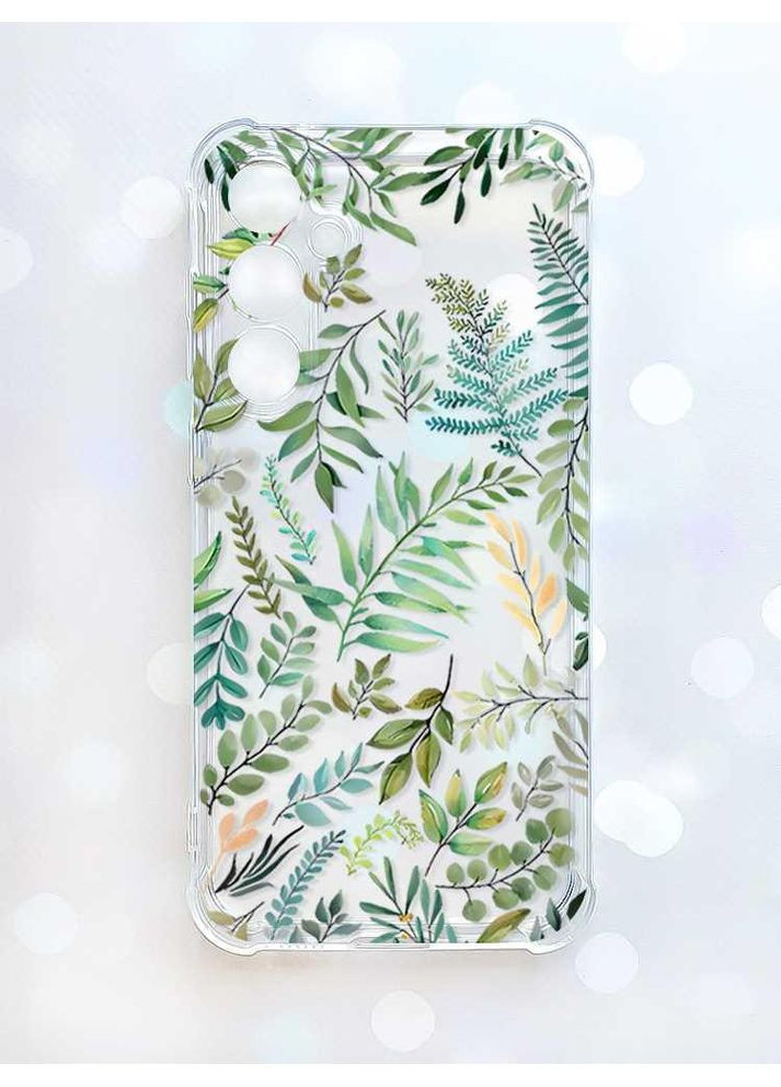 Чохол з потовщеними кутами на Samsung Galaxy S24 Plus Рослинний фон (принт 377) Creative (355395417)