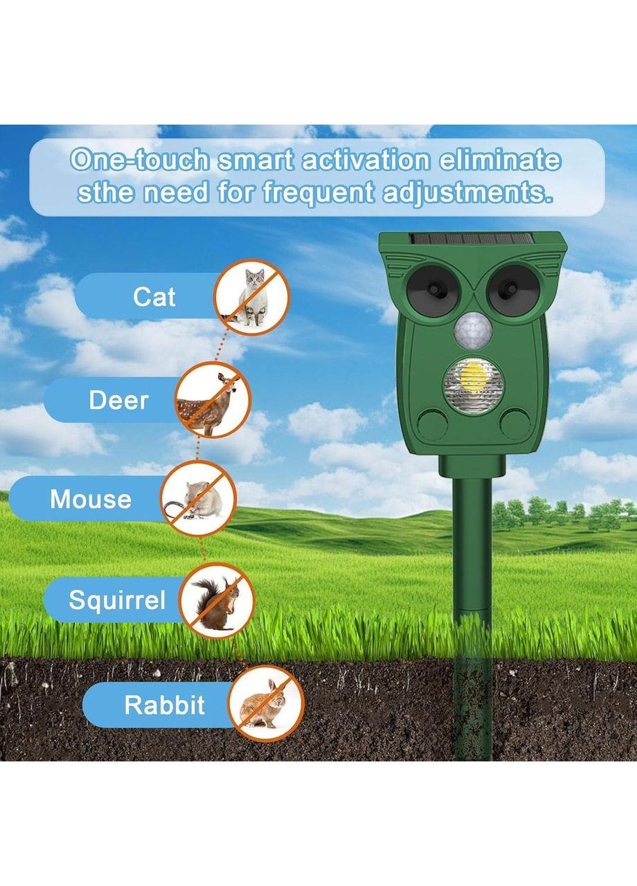 Отпугиватель животных Ashmita AB122 солнечная батарея Ashmita AB122 солнечная батарея No Brand (356775903)