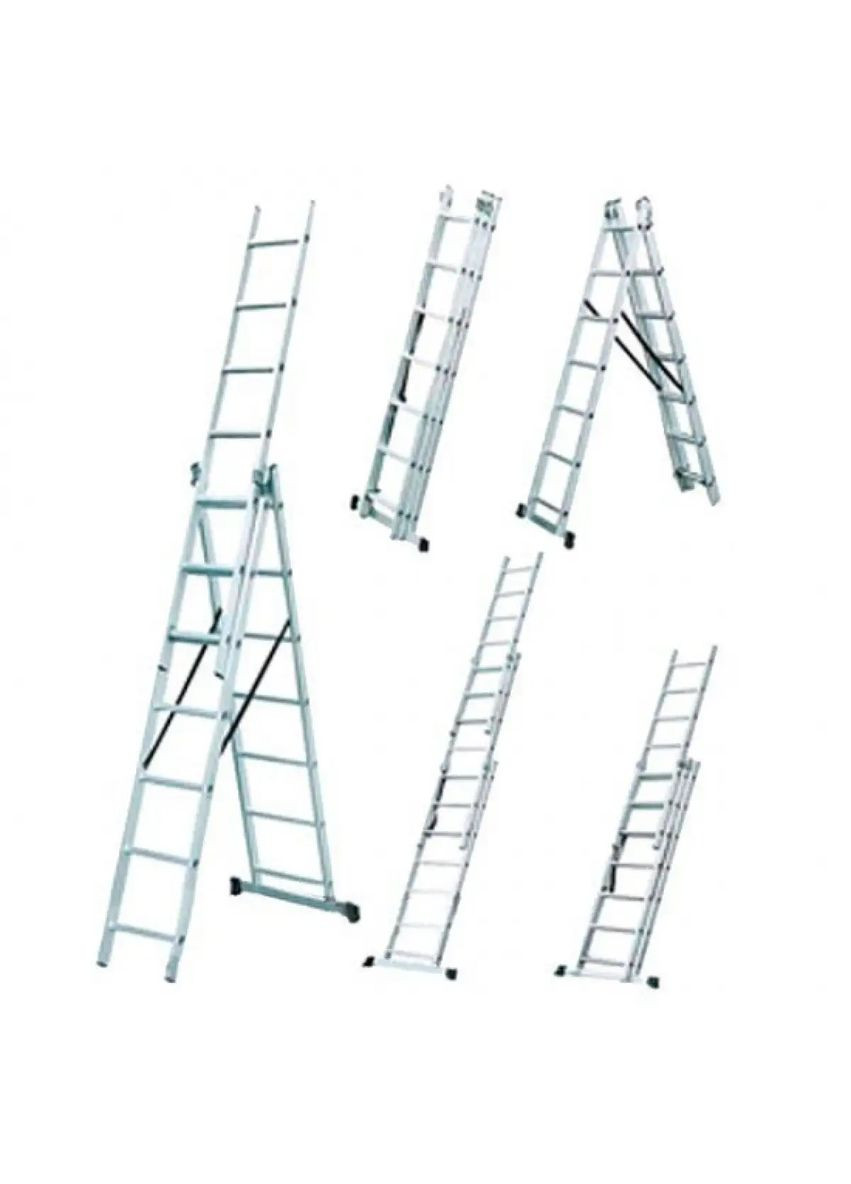 Драбина універсальна LZ3207BQ 425 см срібляста Werk (364103726)