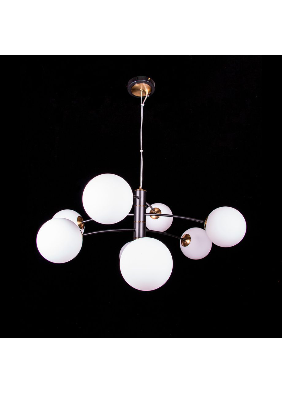 Підвісна люстра в стилі лофт на 8 лампочок 2777/8/CB/copper/white ball No Brand (352230362)