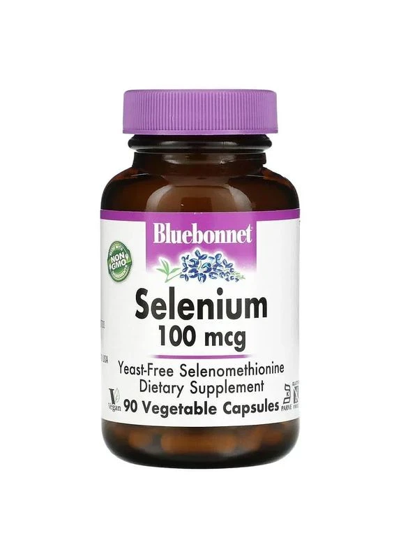 Селен (Selenium) 100 мкг 90 капсул Bluebonnet Nutrition (361115963)