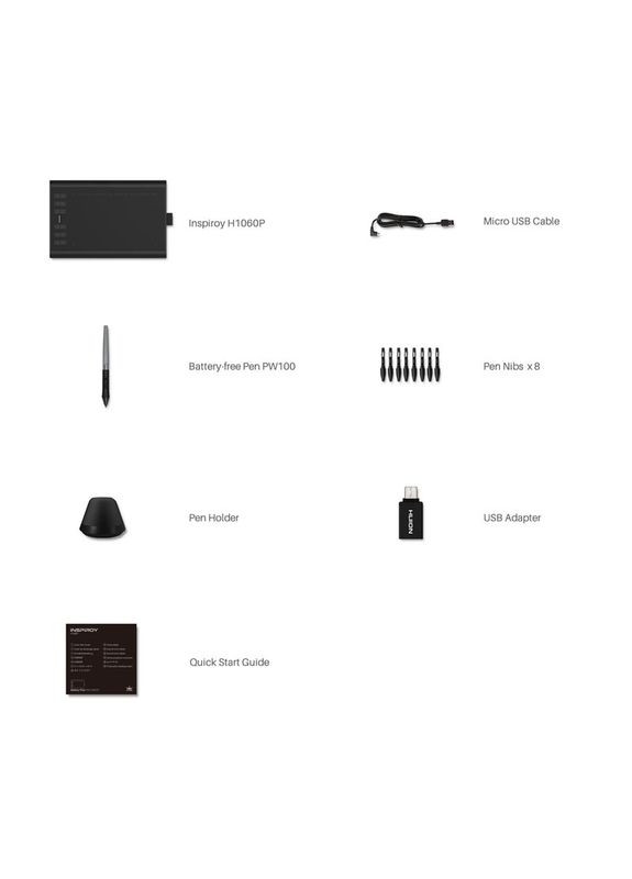 Графічний планшет для малювання H1060P Huion (341325783)