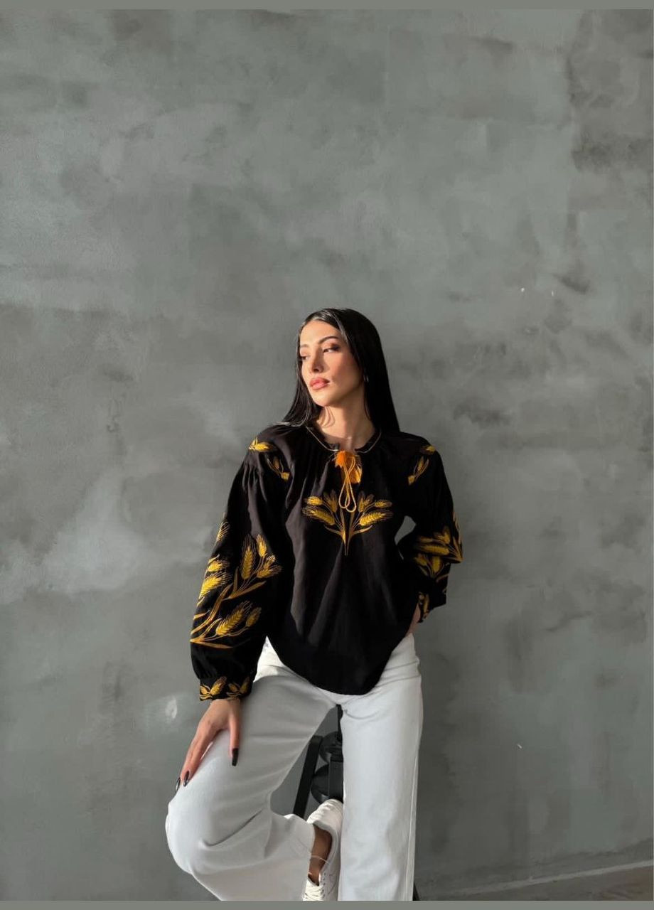 Жіноча вишиванка Пшенична чорна ESQ 5219 (303898794)