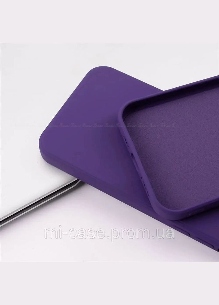 Силіконовий чохол для Galaxy A34 Фіолетовий мікрофібра soft touch Samsung (322918851)