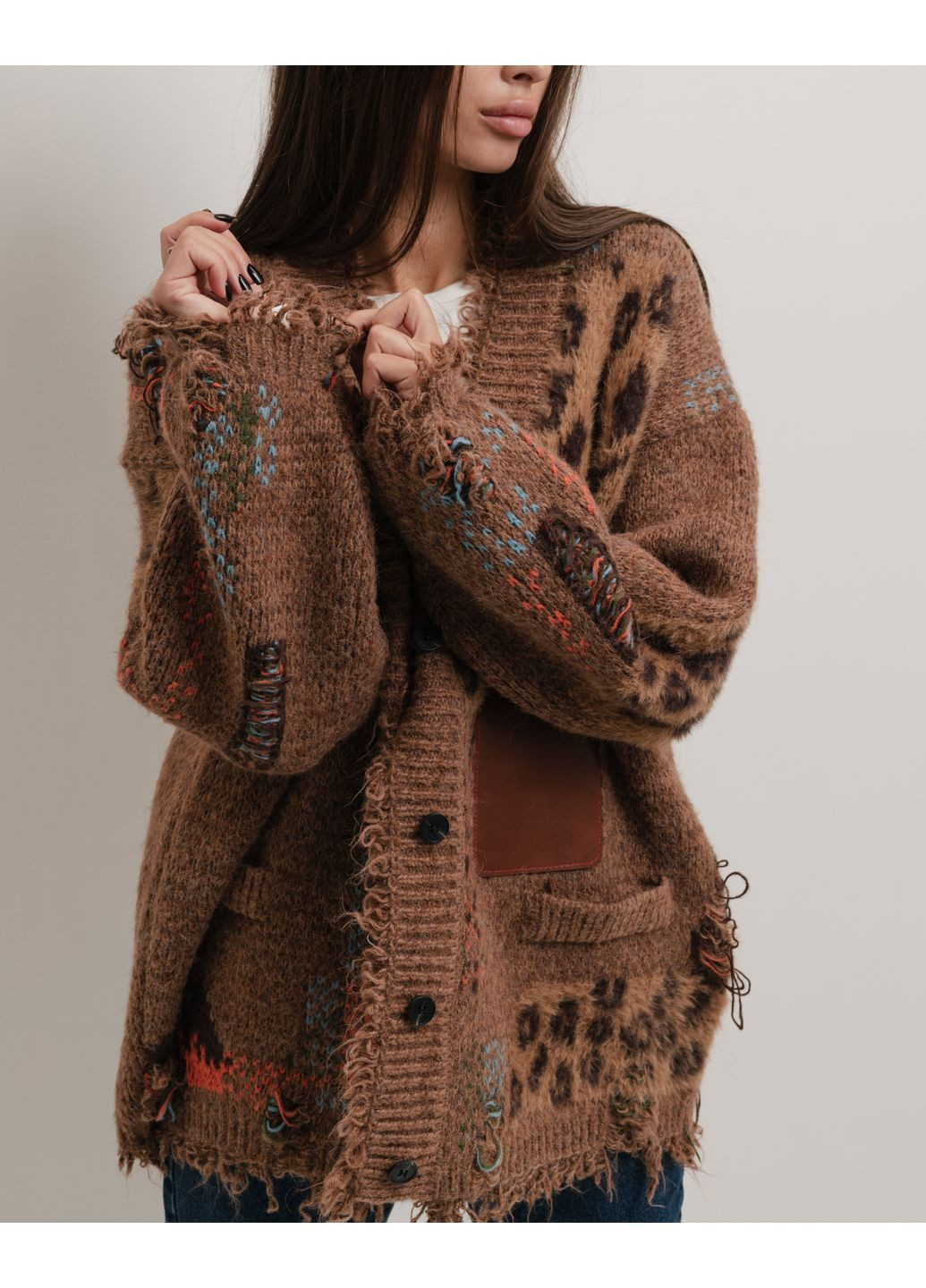 Кардиган жіночий антрацит MYD (364487736)