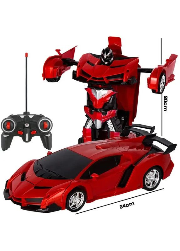 Радіокерована Машинка-Трансформер Bugatti Robot Car Size 18/трансформер з пультом і акумулятором Mhz (369941711)